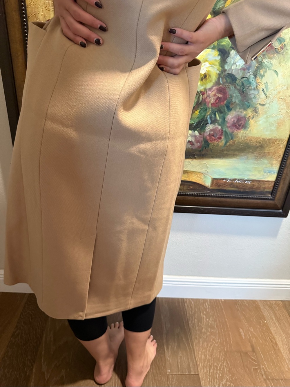 Ted Baker Camel Tan Single-Button Lined Coat - Picture 9 of 16